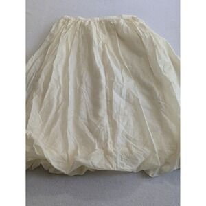 H&M Bubble Hem Skirt Cream Sz 10 Cream Midi Formal Baby Wedding Shower Coquette